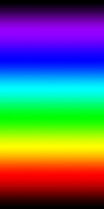 agencement des 7 couleurs de l'arc en ciel - colors of the rainbow
