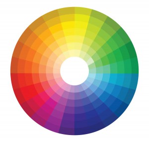 cercle-chles couleurs d'après les travaux d'Isaac Newton