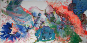 ecce mulier 3 (2021)-acrylique sur textile - veronique egloff