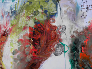 Pollen, Vision artistique d'anémogamie (pollinisation par le vent)par veronique egloff